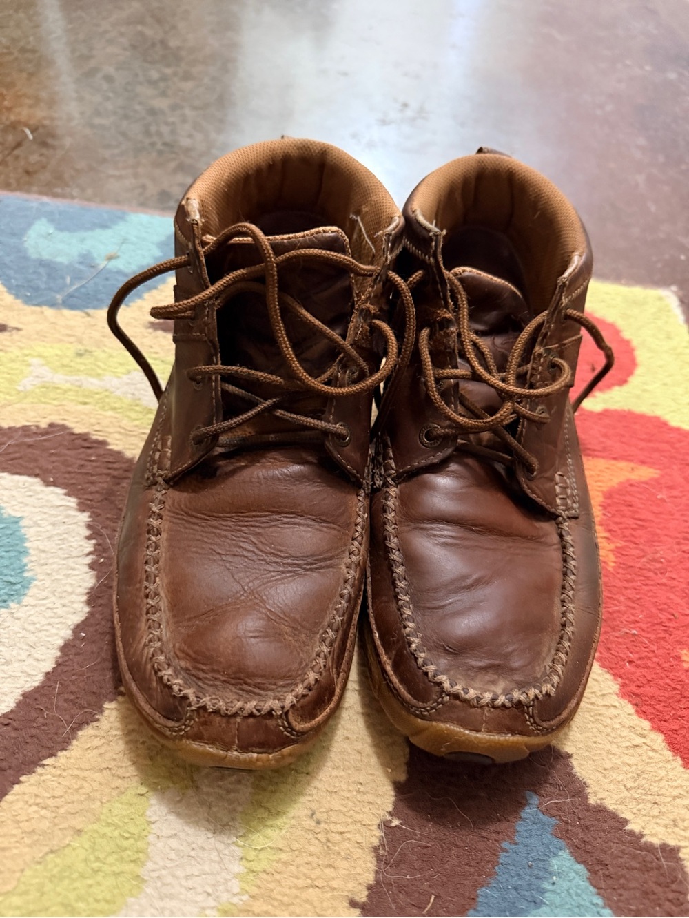 Twisted X Brown Leather Women's Chuckas Boots 8